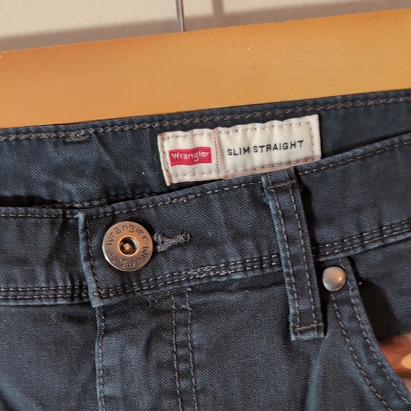 Wrangler Slim Straight Jeans Acid Wash 32X32 - Picture 3 of 10